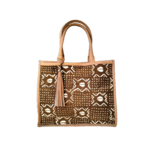 Cloth & Leather Tote Bag