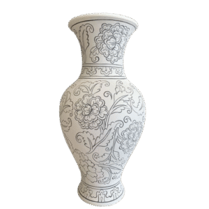 white  Floral Ceramic